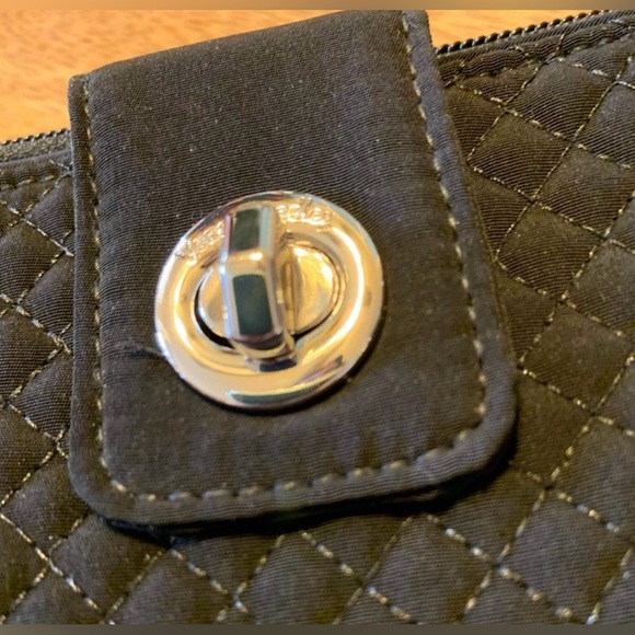 Vera Bradley Women's Microfiber Turnlock Wallet with RFID Protection - Picture 3 of 12